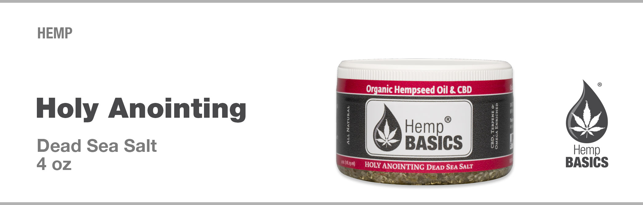 HEMP Holy Anointing Dead Sea Salt